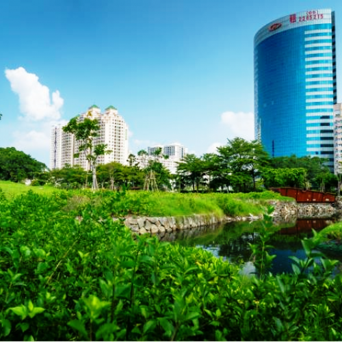 台南發展綠色健康城市 運河星鑽公園美景引建商推案